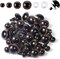 40pcs Brown Safety Eyes with Washers – 10/12/16/18mm Resin Craft Eyes for Amigurumi, Crochet Dolls, Stuffed Animals & DIY Plush Making (Gift for Crochet Lovers, Halloween Crafts)